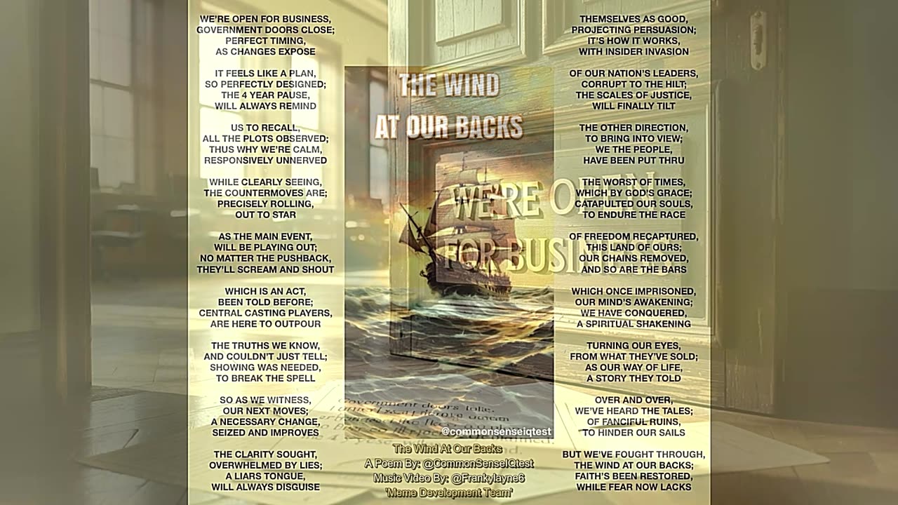 The Wind At Our Backs