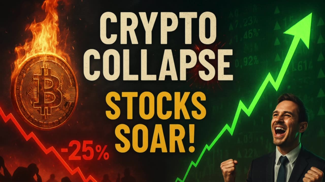 Crypto Panic: Bitcoin Tumbles While Stocks Hit New Highs!