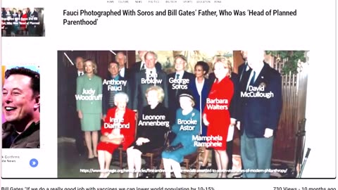 Bill Gates "If we do a really good job with vaccines we can lower world population by 10-15%