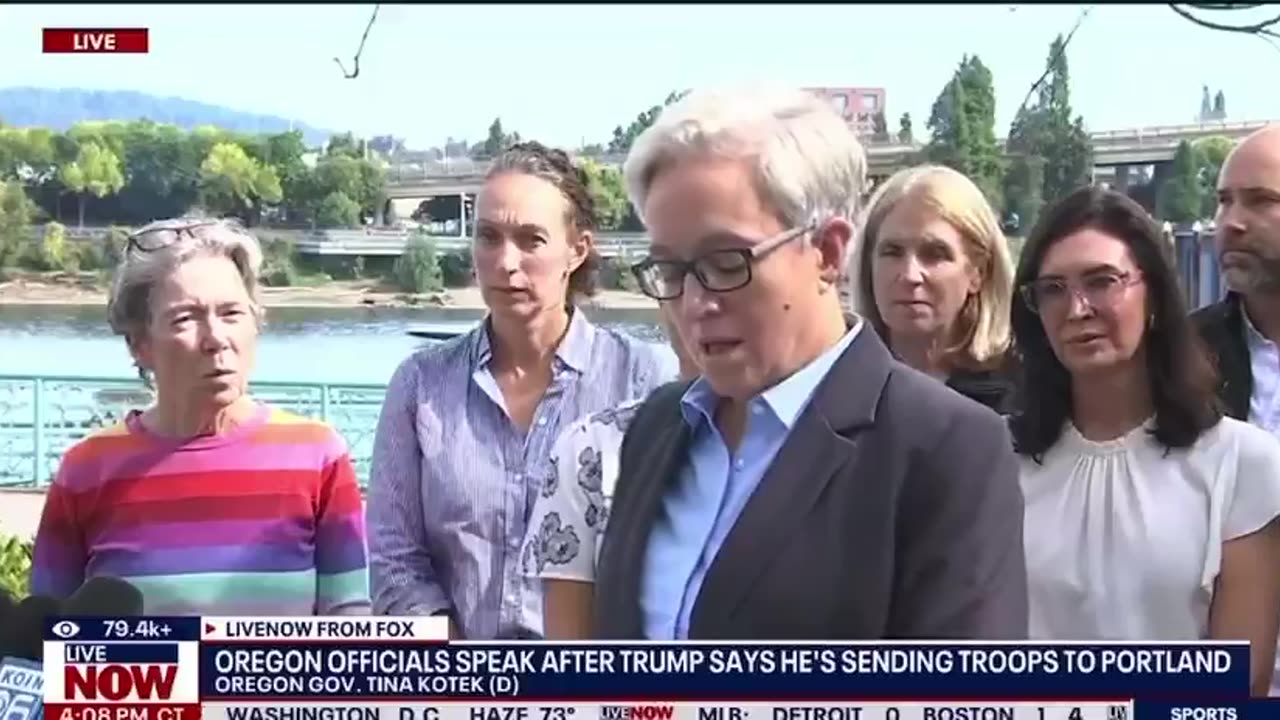Democrat governor of Oregon tells President Trump to STAND DOWN