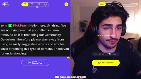 Kick Team tells streamer to CHANGE HIS TITLE ⁉️🤔