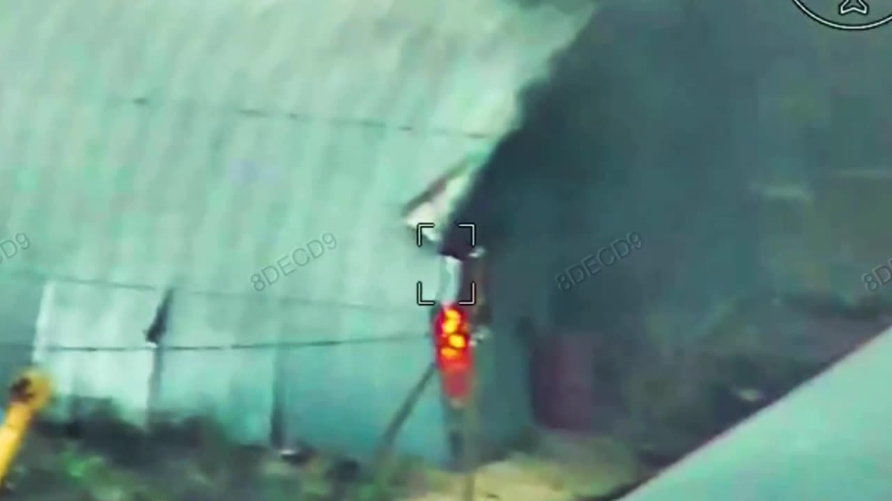 Massive Hangers Filled with Russian Tanks Is Repeatedly Hit by Drones