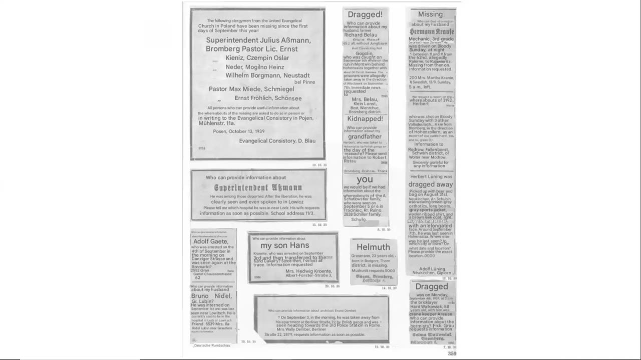 Documents of Polish Cruelty 1940 - atrocities against Germans