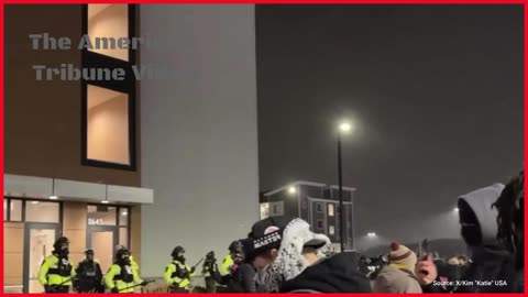 ICE Agents Drink Beer, Laugh While Watching Police Crack Down Rioters