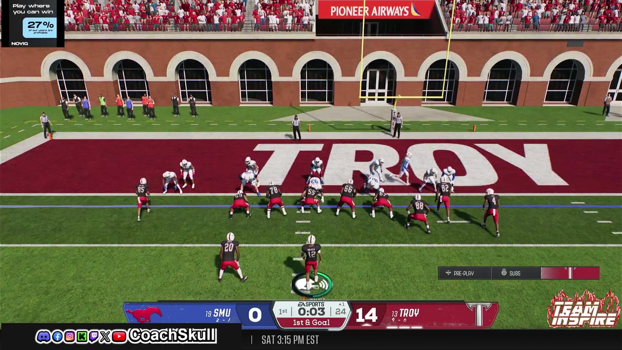 CFB 26 Troy Dynasty Live! No mic