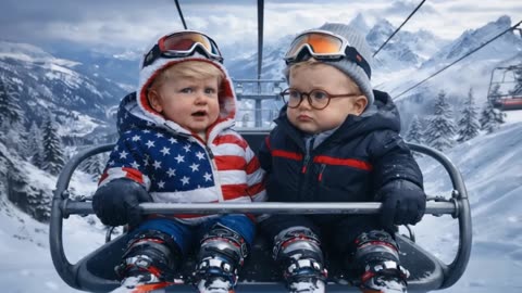 Baby Trump goes skiing with Sen Kennedy