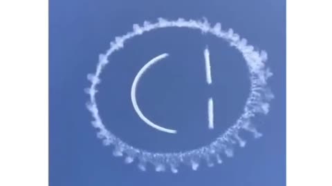 This Pilot made a smiley face