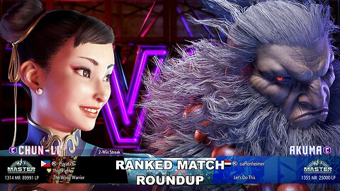 Kuya Kalbo SF6 Ranked Match Roundup. Chun Li Master Rank [Hori Fight Stick]