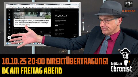 Aufzeichnung vom 10.10.25 Direktübertragung! DC am Freitag Abend