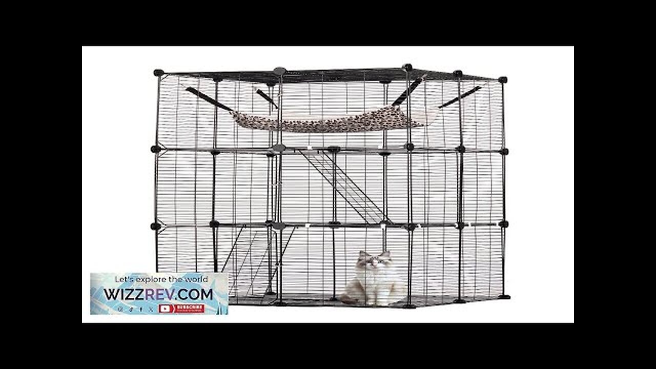 Large 3-tier Cat Cage 28 x 28 x 41" Metal Wire Playpen Review