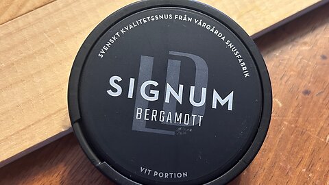 LD Signum Bergamott Snus Review