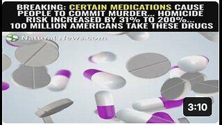 BREAKING: Certain medications cause people to commit murder… homicide risk increased by 31% to 200%