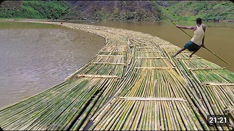 Genius Solution They Found to Move Millions of Bamboo Down River