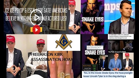 🎥🇺🇸 KIRK ASSASSTN PREDICTIVE PROGRAMMING: 1998 Movie "Snake Eyes" - CHARLES KIRKLAND is shot in the NECK on Sept 10 by Lincoln TYLER 