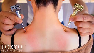 ASMR 肩こりを癒すツボマッサージで寝落ちしちゃう Massage therapy using acupuncture points