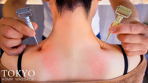 ASMR 肩こりを癒すツボマッサージで寝落ちしちゃう Massage therapy using acupuncture points