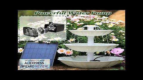 Solar Bird Bath Water Fountain Detachable DIY Water Landscaping Fountain For Bird Review