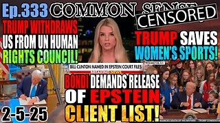 Ep.333 Green 2 Introduce Articles Of Impeachment Against Trump re:Gaza! Bondi Demands Epstein List!