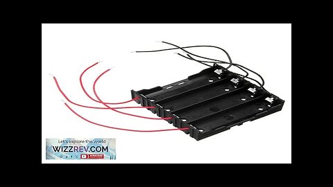 DIY 4 Slot 18650 Battery Holder With 8 Leads Review