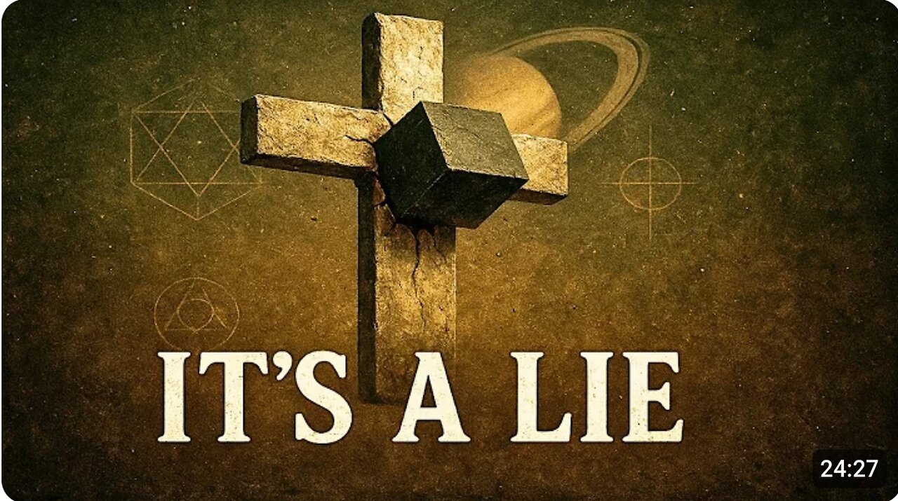 The Dark Truth About the Cross: Saturn's Black Cube