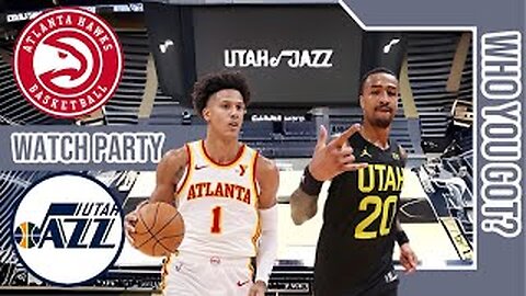 Atlanta Hawks vs Utah Jazz| Live Play by Play | Reaction Watch Party Stream | NBA 2024 GAME 🏀🔥