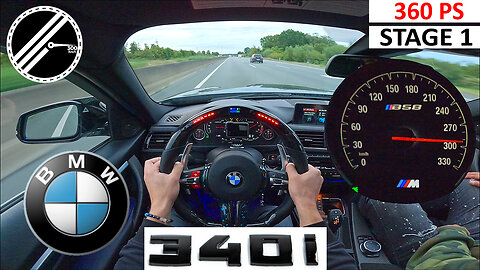 BMW 340i F30 | 360 PS | Top Speed German Autobahn No Speed Limit POV