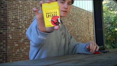 ASMR Smoking an American Spirits Cigarette while listening to Tame Impala