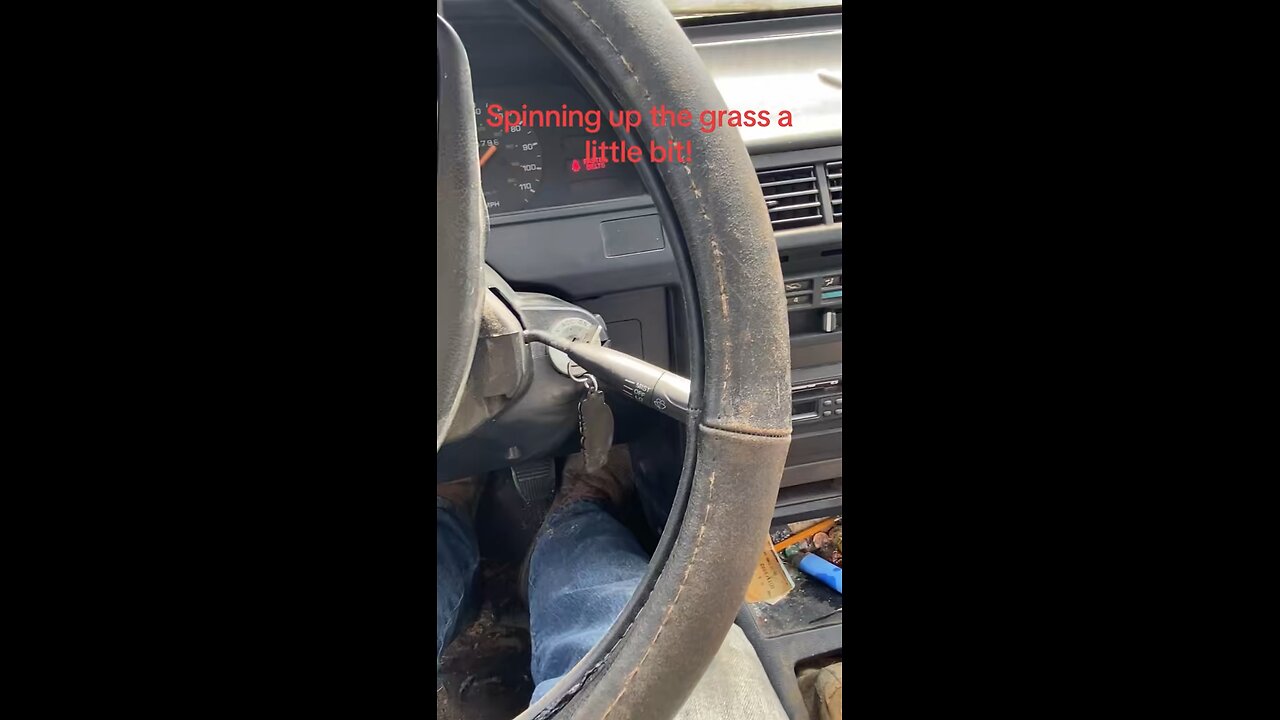 Just spinning up the grass!