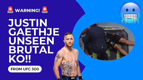 🚨 Previously Unseen GRAPHIC Justin Gaethje Knockout Reminds Us How BRUTAL Our Sport Can Be! #ufc