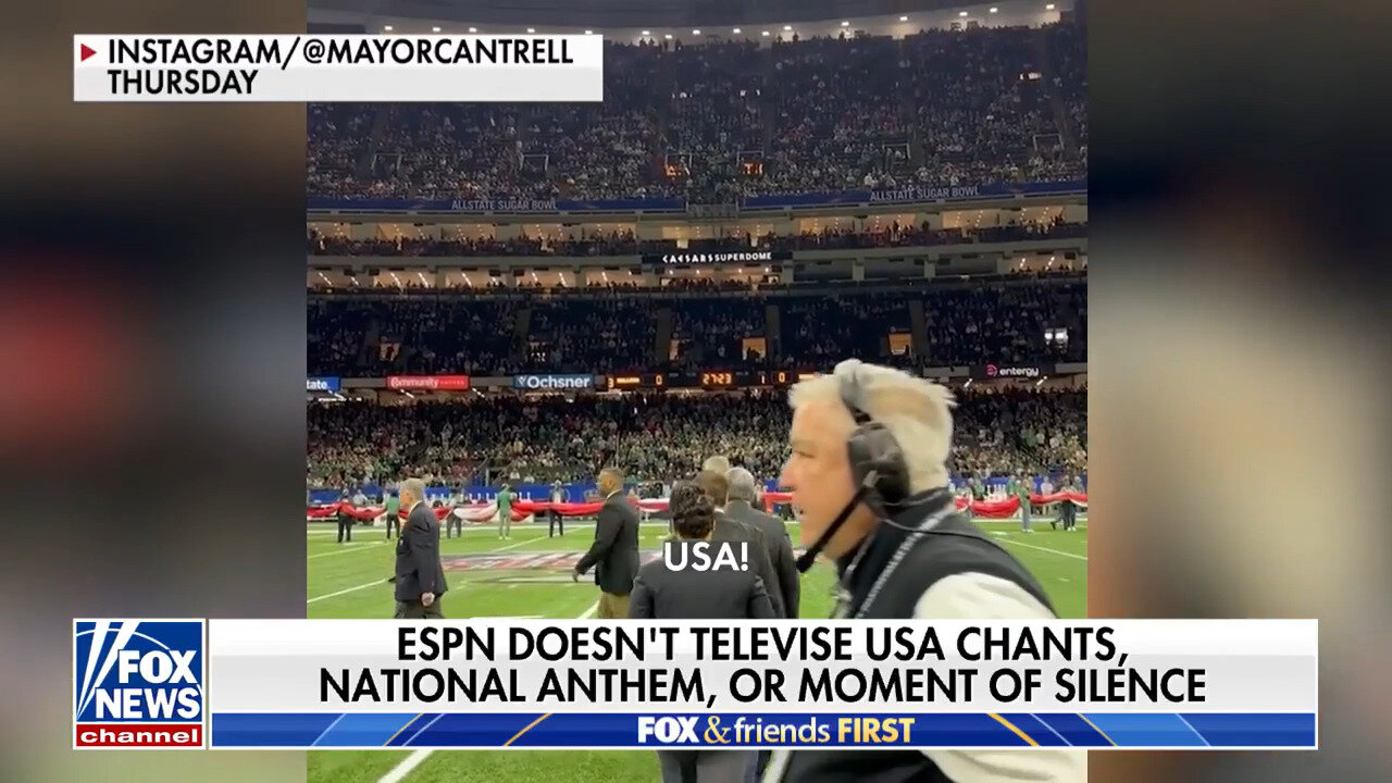 ESPN Criticized For Not Televising USA Chants, National Anthem, Moment Of Silence During Sugar Bowl