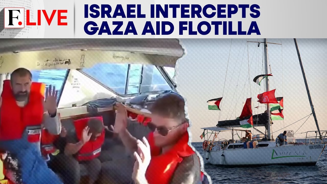Israeli Forces Intercept Global Sumud Flotilla Carrying Aid to Gaza | Firstpost Live | N18G