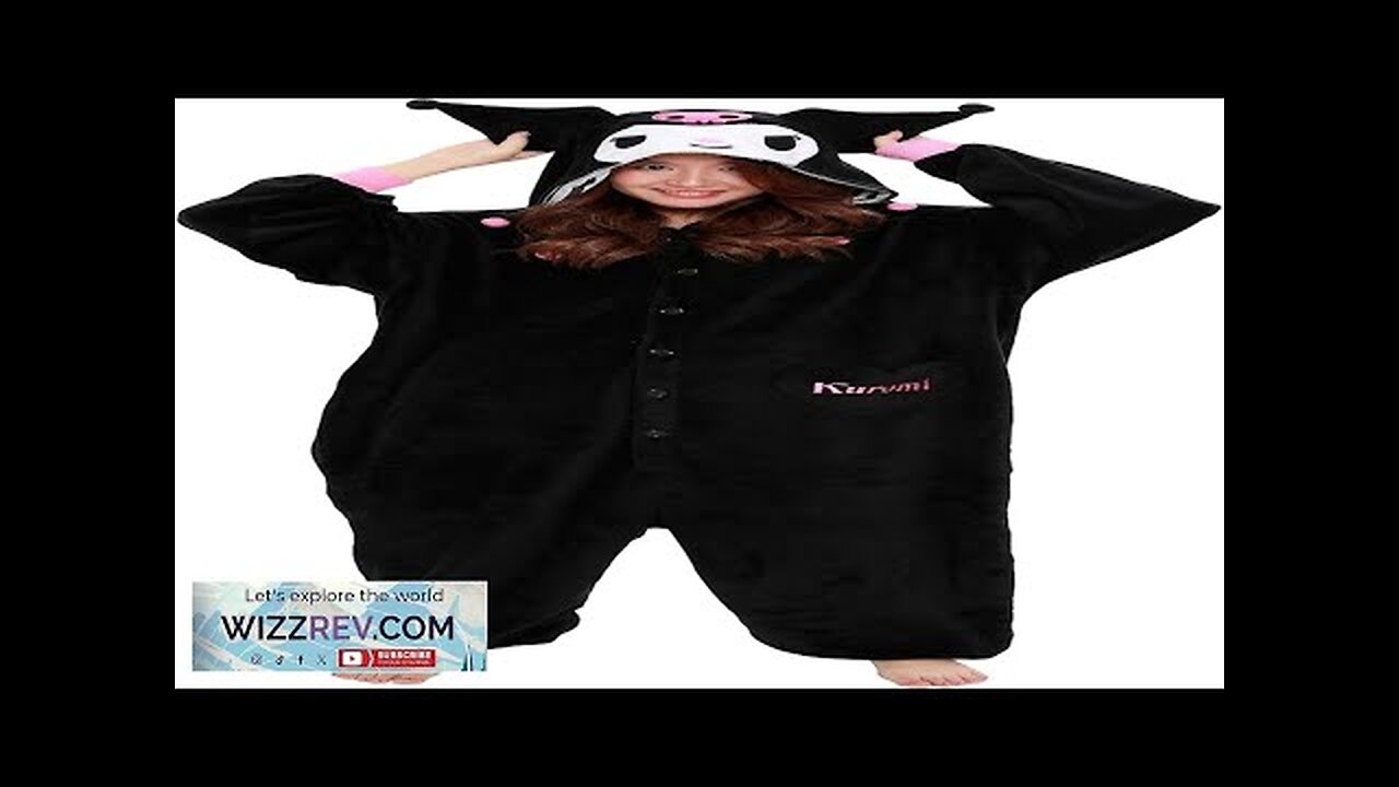 SAZAC Kuromi Kigurumi Onesie Jumpsuit Halloween Costume Review