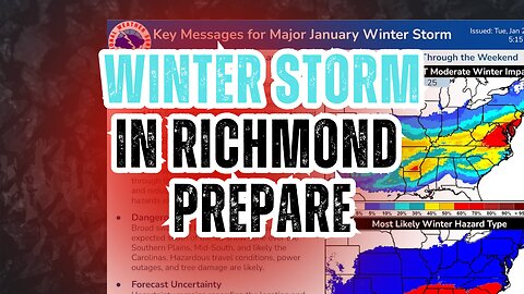 Winter Storm in Richmond w/ Common Sense Practical Prepper