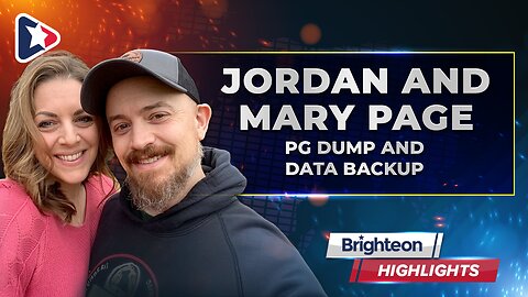 PG Dump and Data Backup, an interview with Jordan and Mary Page