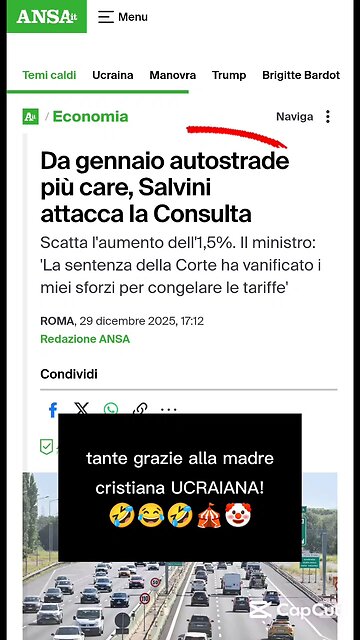 la notizia del giorno