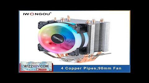 IWONGOU X99 Processor Cooler Am4 4 Heatpipes Radiator IWONGOU 4Pin PWM Cooling Review