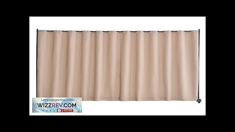 Room Divider Portable Panel Room Divider with Wheels Privacy Screen Brown Review