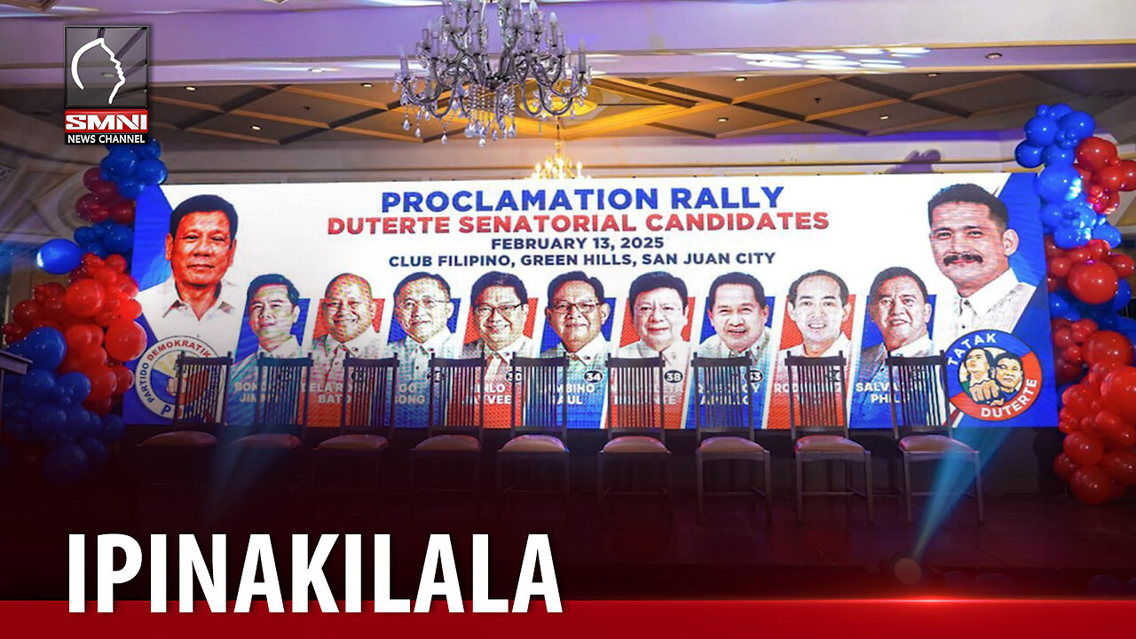 PDP-Laban, ipinakilala ang Duterte senatorial candidates