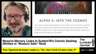 Massive Memory Leaks in System76's Cosmic Desktop (Written in "Memory Safe" Rust)