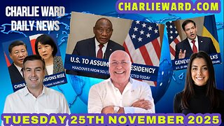 CHARLIE WARD DAILY NEWS WITH CHARLIE WARD. PAUL BROOKER & DREW DEMI TUESDAY 25TH NOVEMBER 2025