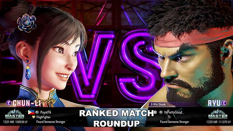 Kuya Kalbo SF6 Ranked Roundup. Chun Li Master Rank [Hori Fight Stick]