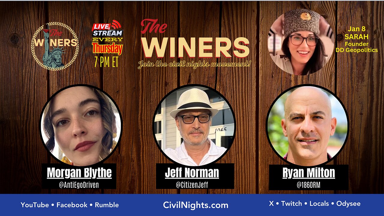 The Winers Ep. 65 (streams live on Jan 8 at 7 PM ET)