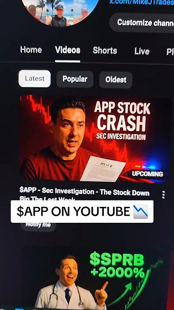 $APP ON YOUTUBE 📉