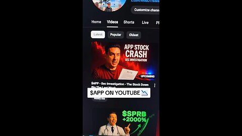 $APP ON YOUTUBE 📉