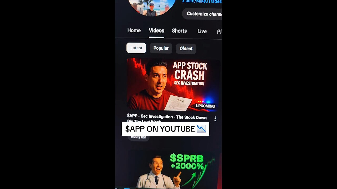 $APP ON YOUTUBE 📉