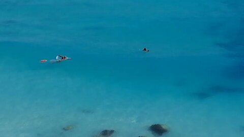 Woman Caught In A Rip Tide Being Saved By A Lifeguard In Cancun