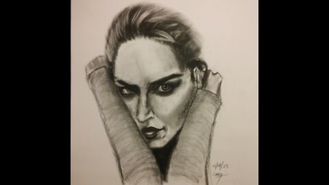 02-14-25 1-Hour Portrait Charcoal Drawing