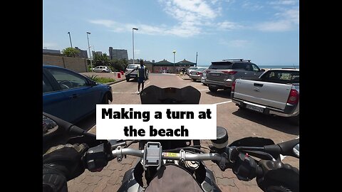 Making a turn at the beach