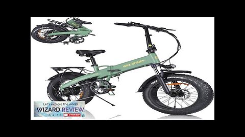 Folding Electric Bike for Adults GELEISEN 750W(Peak1000W) Electric Mountain Bike 48V 13Ah Review