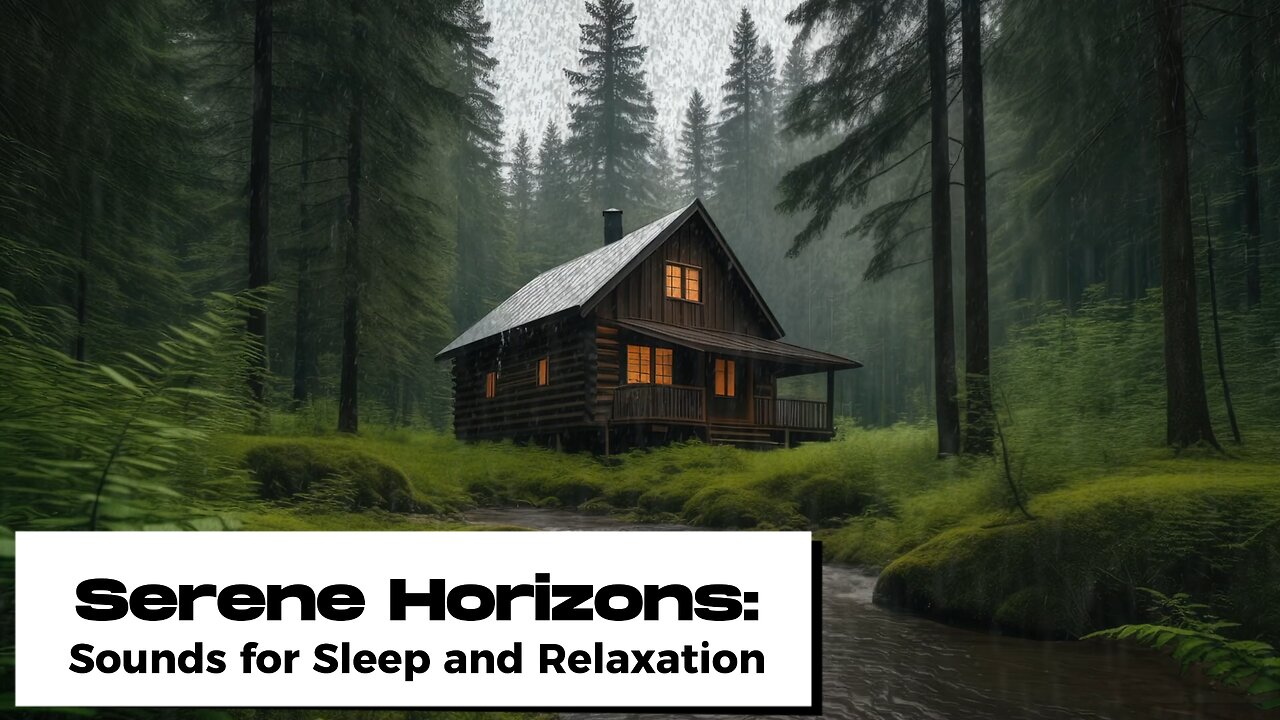 EPIC RAIN & THUNDER | Serene Horizons | Sounds For Relaxing, Focus or Sleep | White Noise 10 Hours